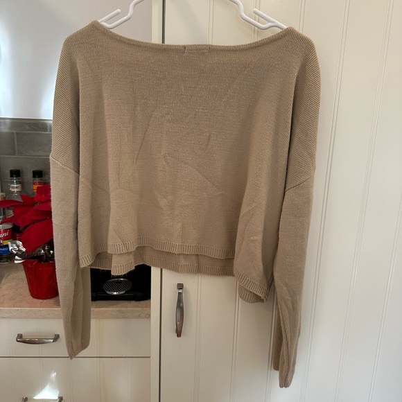 Nasty Gal Tan Knit Sweater - Picture 2 of 4